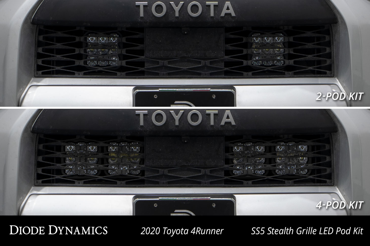 SS5 Stealth Grille LED Pod Bracket Kit for 2014-2024 Toyota 4Runner - Image 9