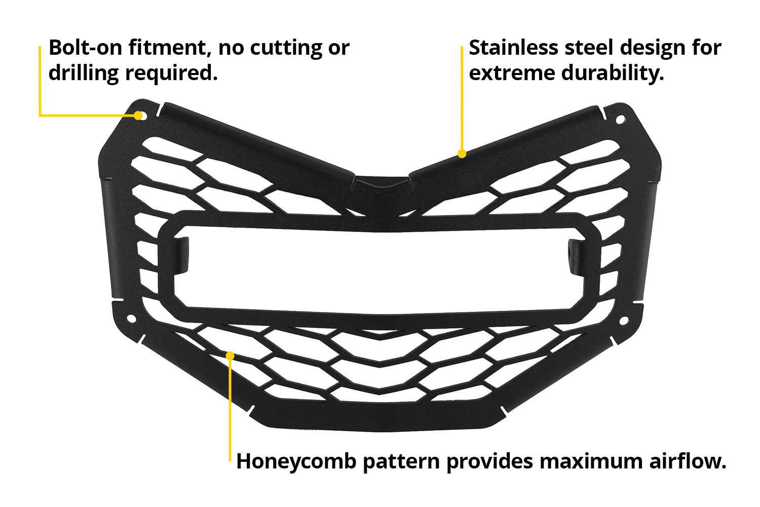 Can Am 2017 Maverick X3 SS10 Grille Max White Combo - Image 7
