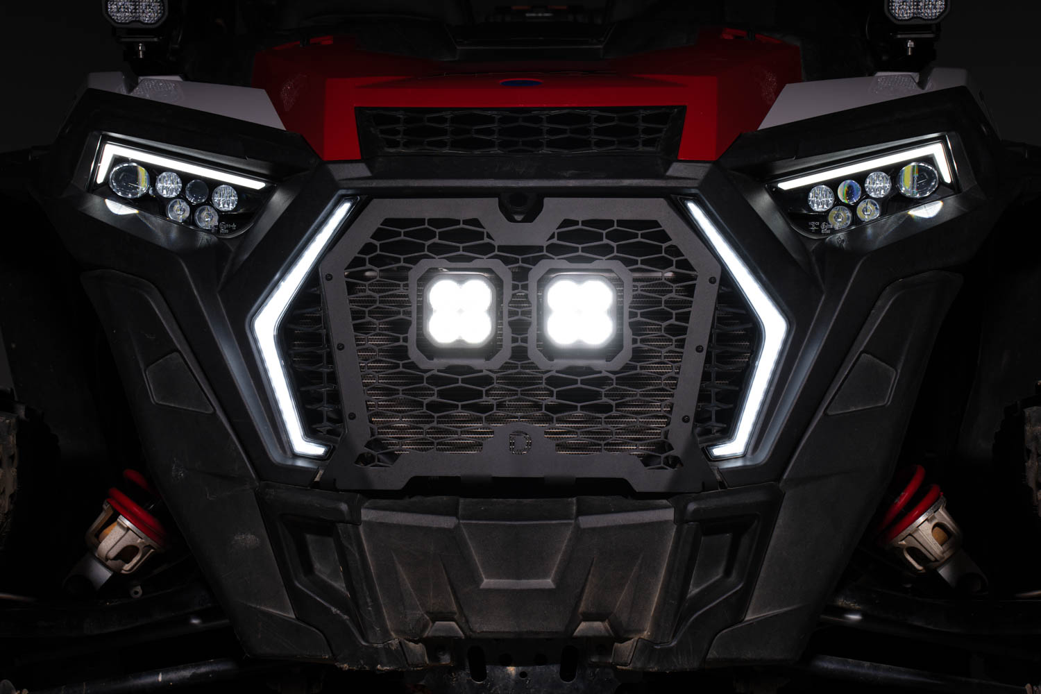 Stage Series LED Grille Kit for 2019-2024 Polaris RZR XP  Sport Yellow Combo - Image 2