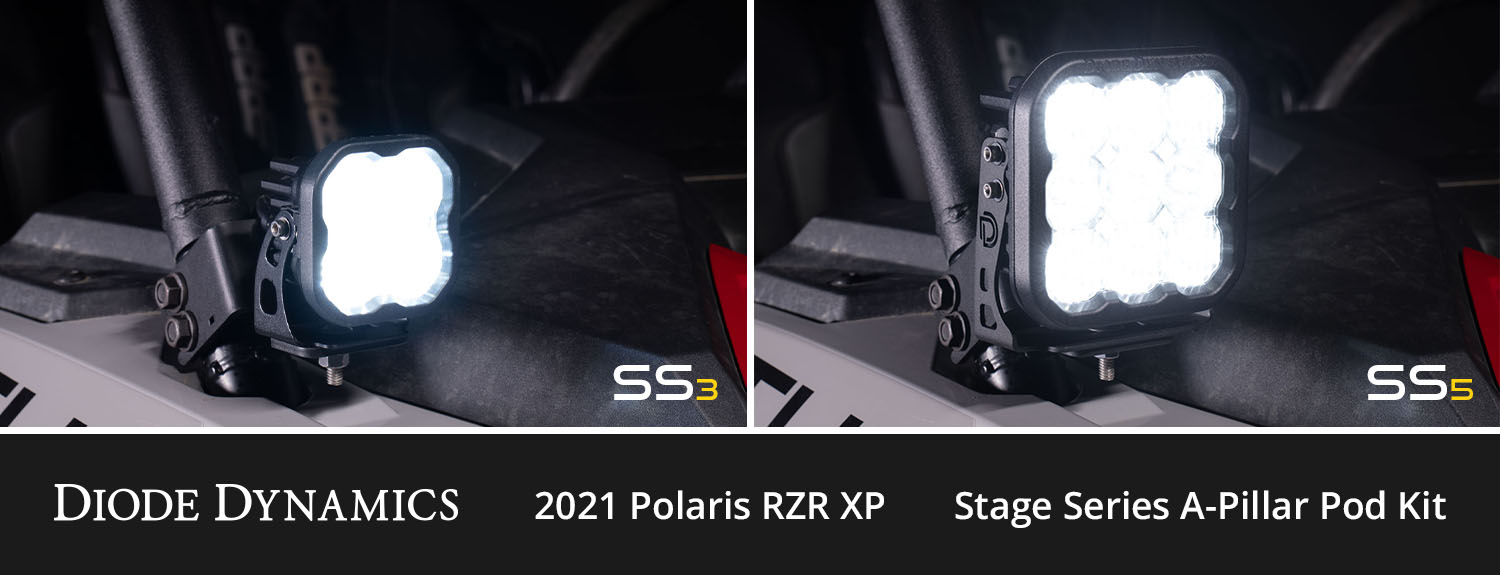 Stage Series Ditch Light Kit for 2019-2024 Polaris RZR XP  SS3 Pro White Combo - Image 6