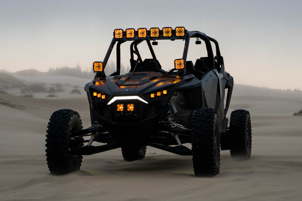 Polaris RZR A-Pillar LED Pod Kit  SS5 Pro Yellow Combo - Image 6