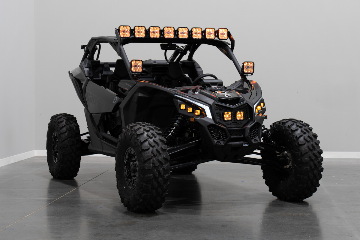 Can-Am Maverick X3 SS5 Pro CrossLink Roof Yellow Combo Lightbar Kit - Image 4