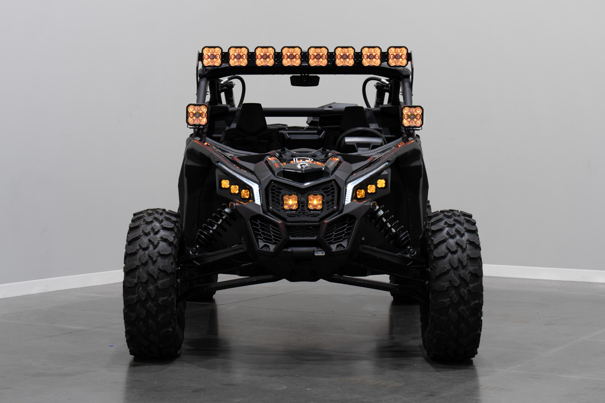 Stage Series LED Grille Kit for 2017-2025 Can-Am Maverick X3  Pro White Combo - Image 3