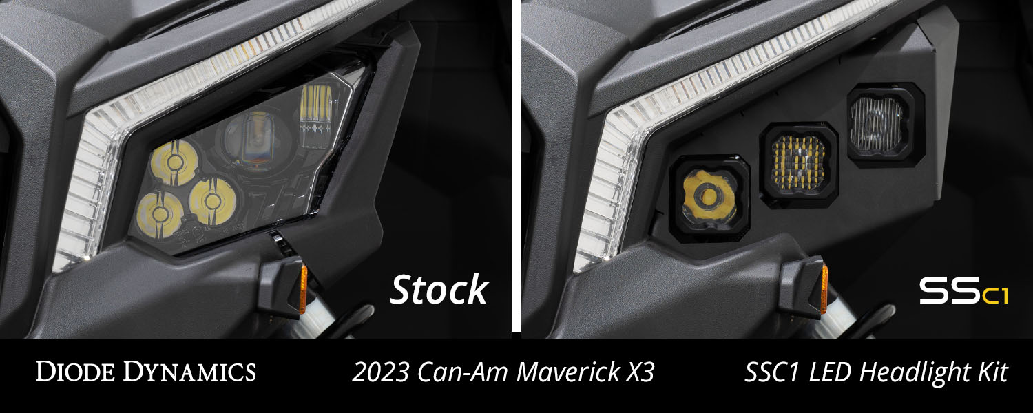 Can-Am Maverick X3 C1 Headlamp Kit  Pro White ABL (pair) - Image 6