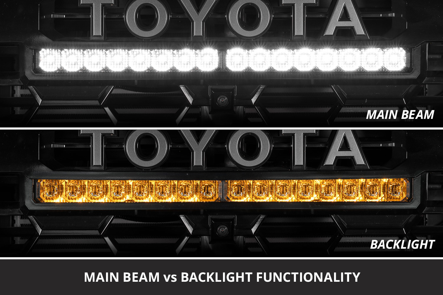 Tacoma 2024 TRD Grille Lightbar SS20 Pro Yellow Driving - Image 4