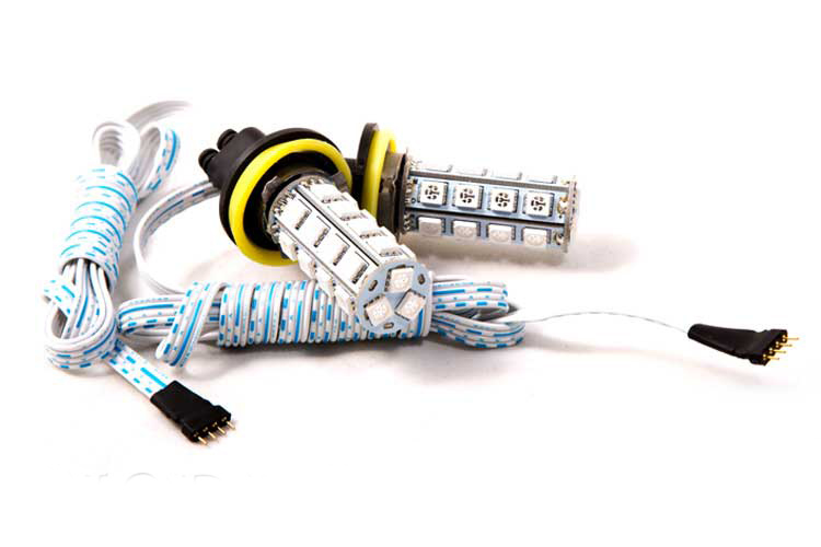 H8 Multicolor LED Bulb Kit
