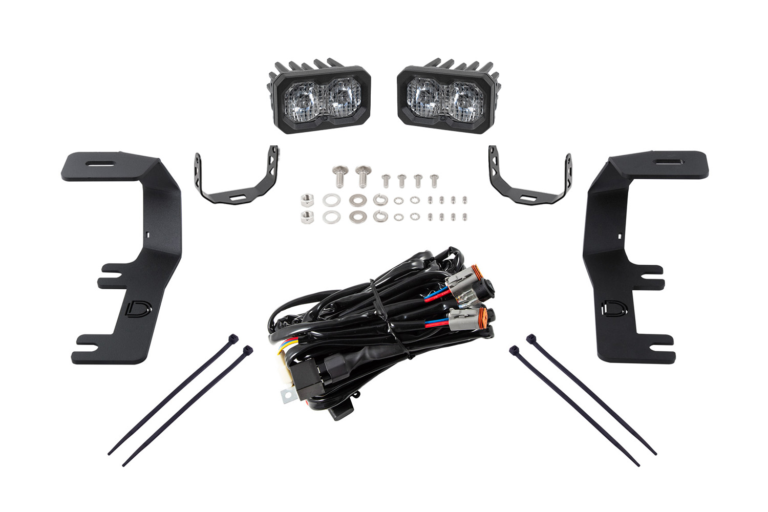 C2 2.0 LED Ditch Light Kit for 2014-2019 Silverado/Sierra  Pro White Combo/Driving - Image 2