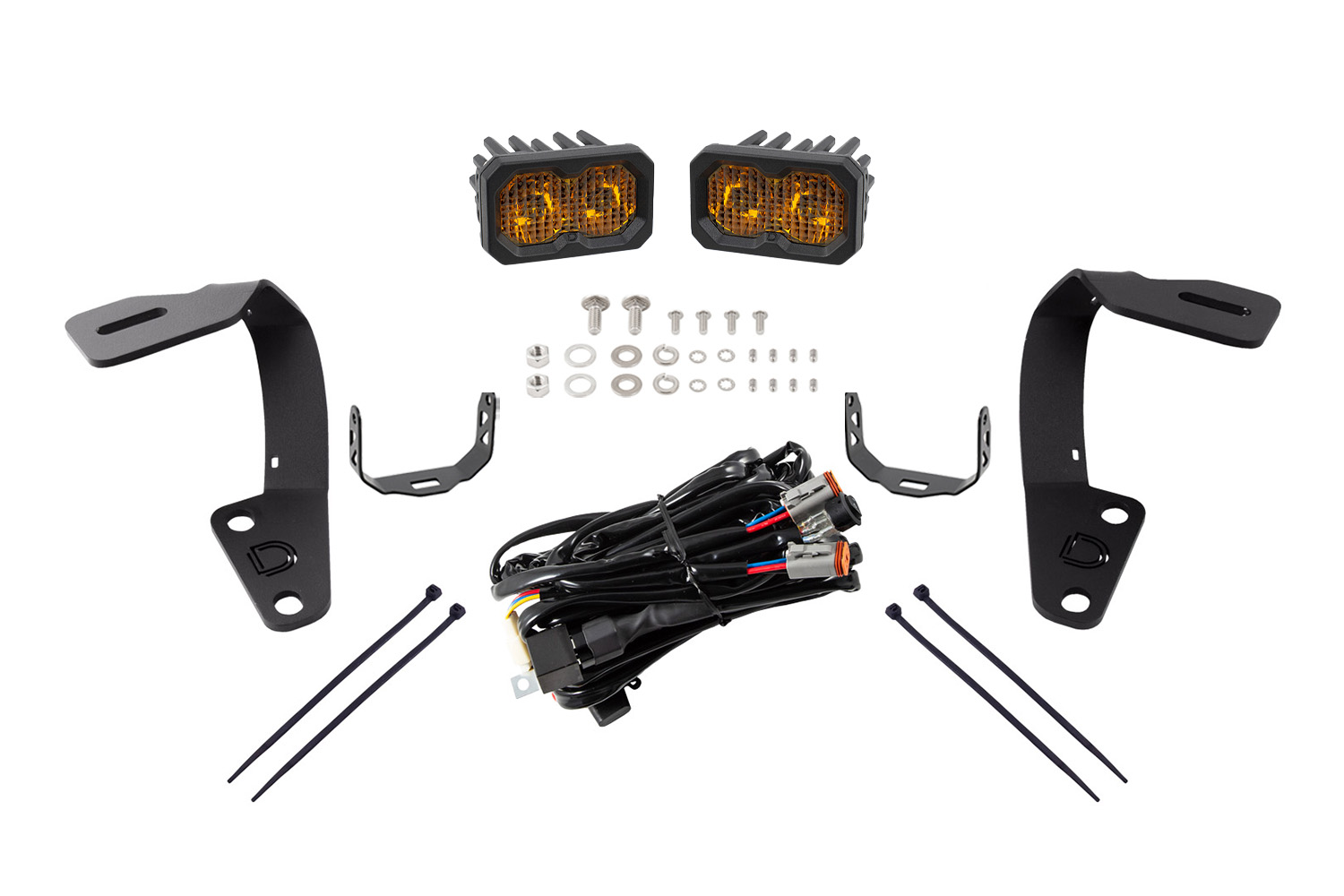 C2 2.0 LED Ditch Light Kit for 2010-2024 Toyota 4Runner  Pro Yellow Combo - Image 2