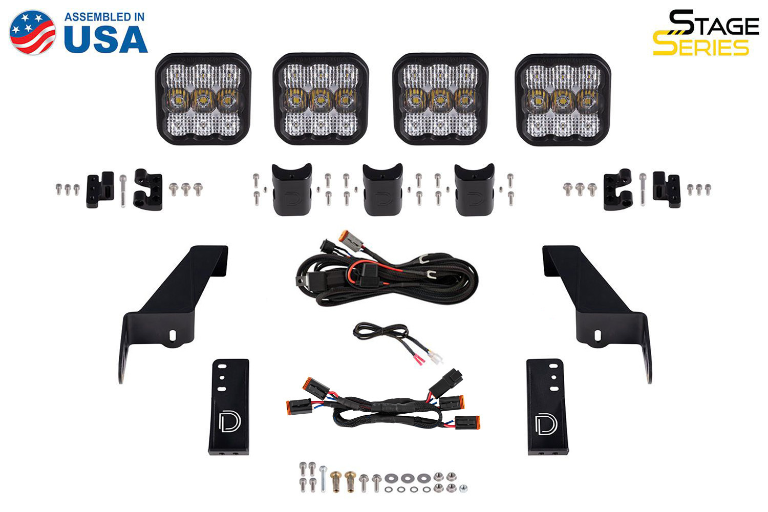 Stage Series Grille Bracket Kit for 2018+ Jeep Wrangler JL - Image 8