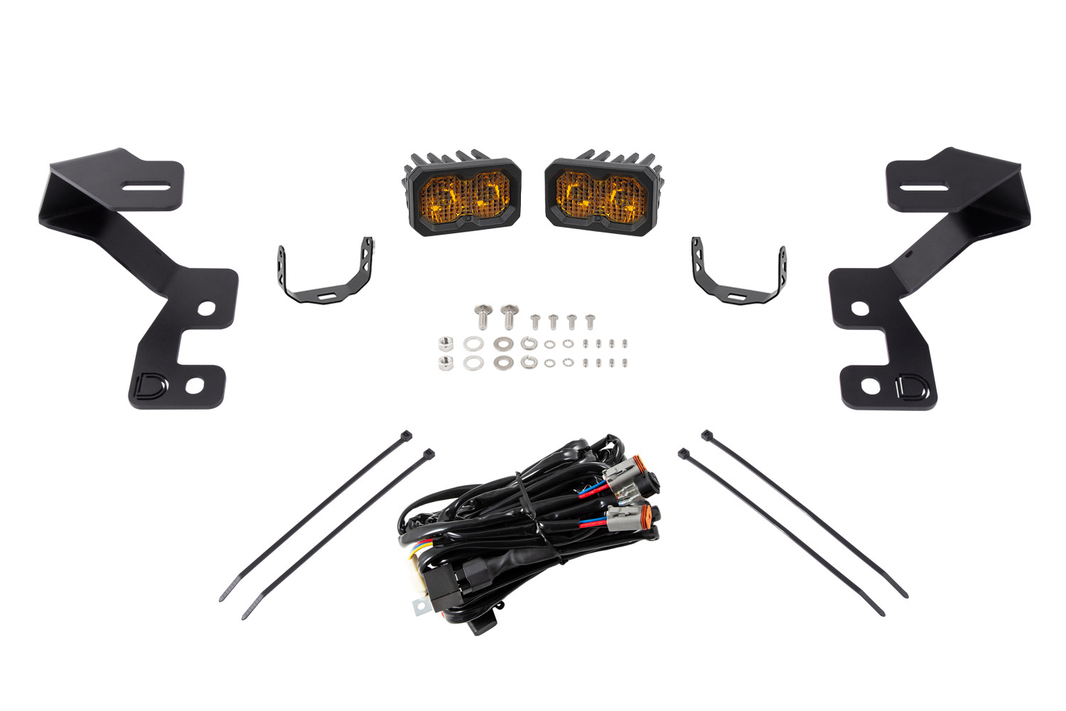 C2 2.0 LED Ditch Light Kit for 2021+ Ford Bronco Sport  Pro Yellow Combo - Image 2