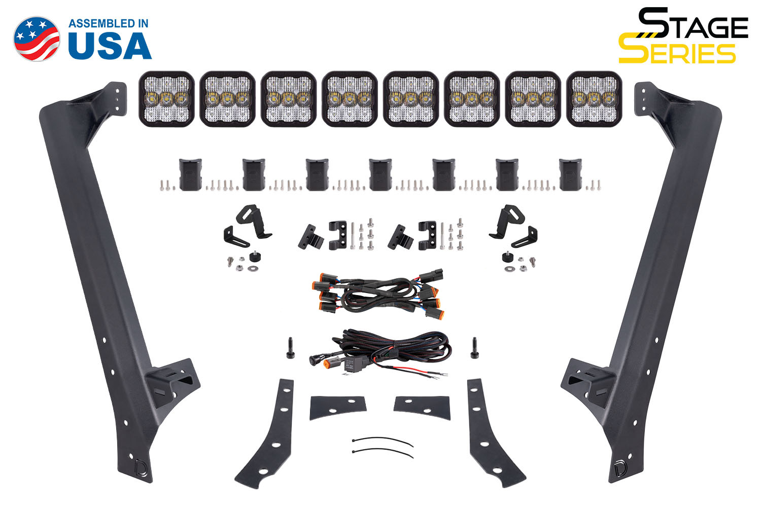 Stage Series Windshield Bracket Kit for 2007-2018 Jeep JK Wrangler - Image 7