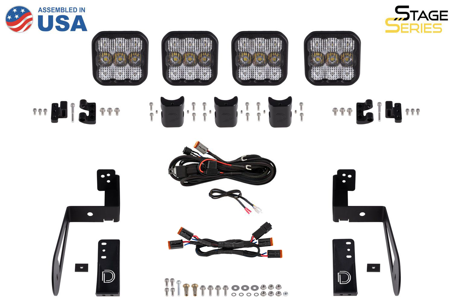 Stage Series Grille Bracket Kit for 2007-2018 Jeep JK Wrangler - Image 6