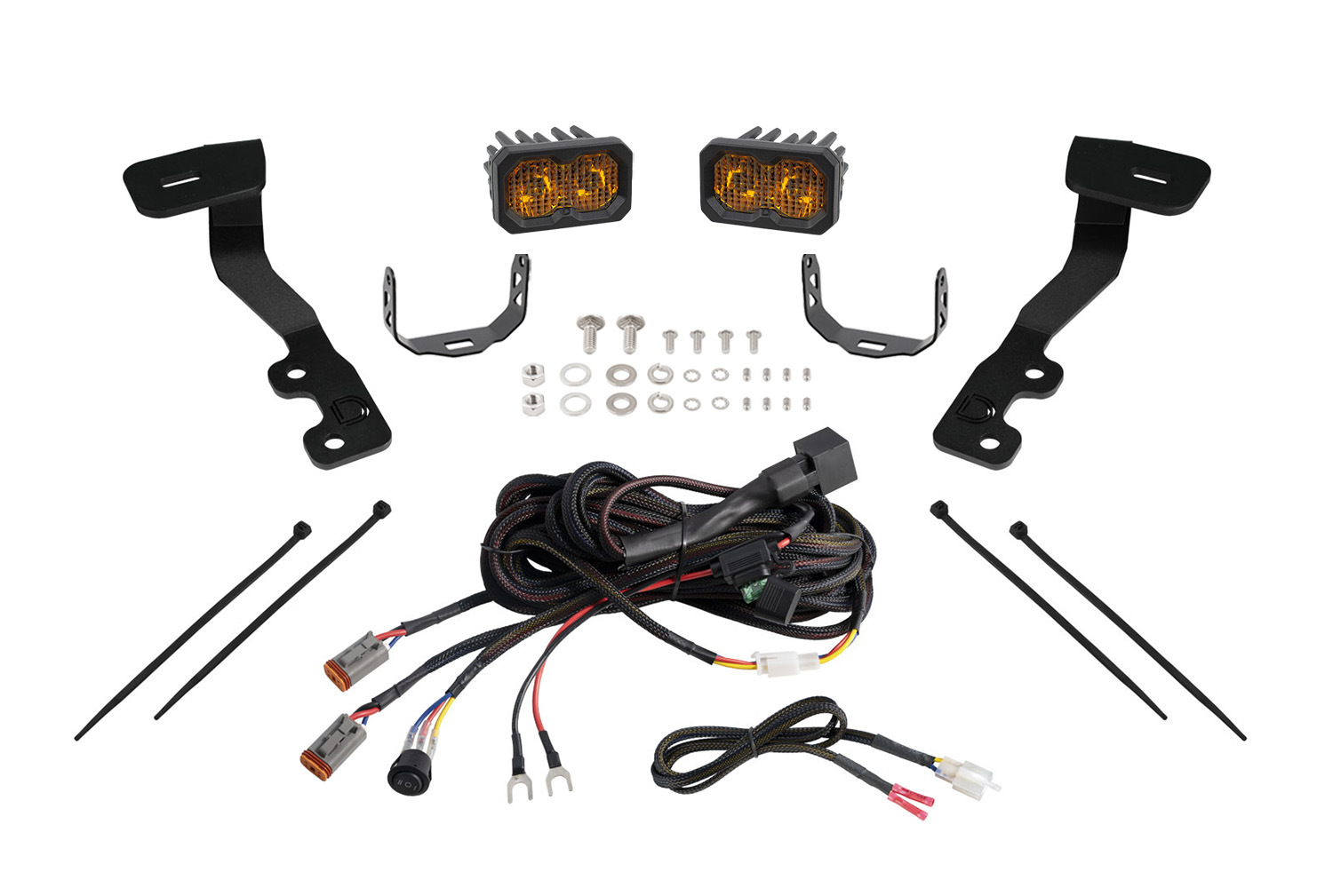 Stage Series Ditch Light Kit for 2022+ Toyota Tundra  C2 2.0 Sport Yellow Combo - Image 2