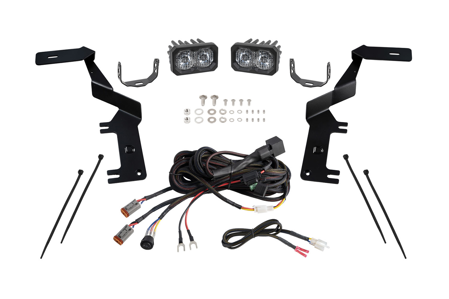Stage Series Ditch Light Kit for 2017-2022 Ford Super Duty C2 2.0 Pro White Combo/Driving - Image 2