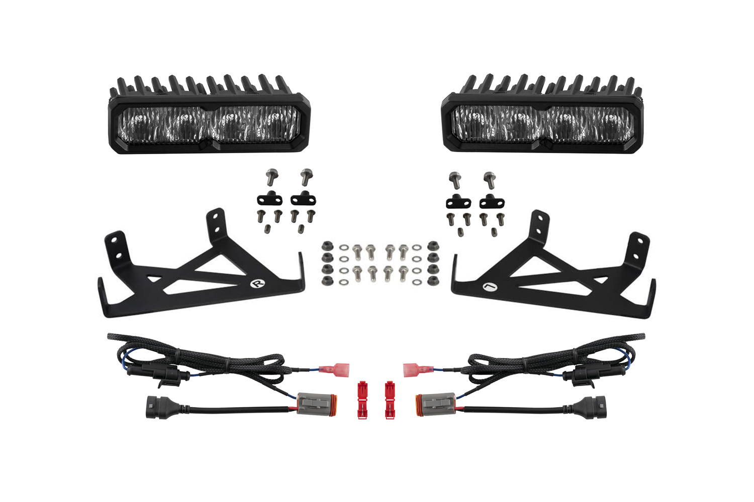 F250 2021 Fog SS6 Pro LED Kit Yellow - Image 3