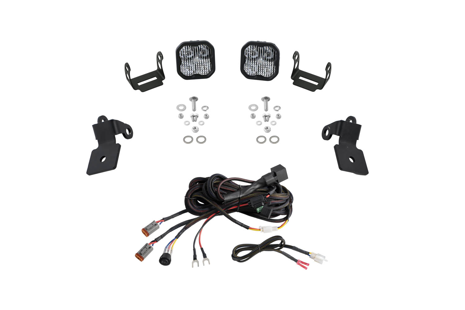 Polaris RZR A-Pillar LED Pod Kit  SS3 Sport White Combo - Image 2