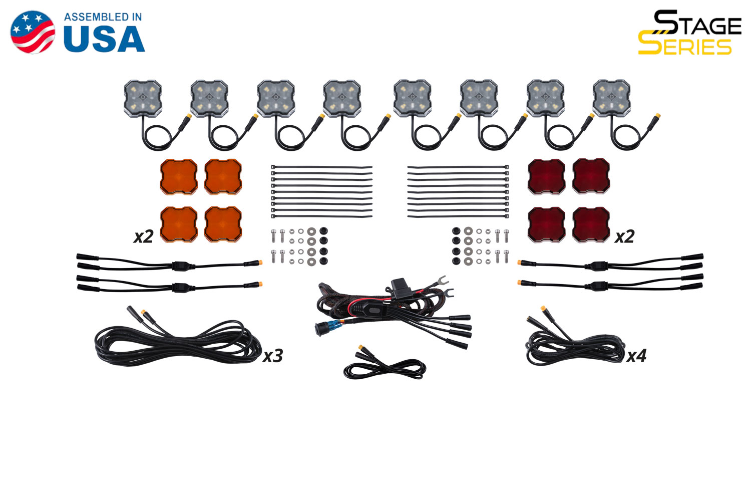 RGBW Rock Light Installer Magnet Mount Kit w/Controller (8-pack) - Image 9
