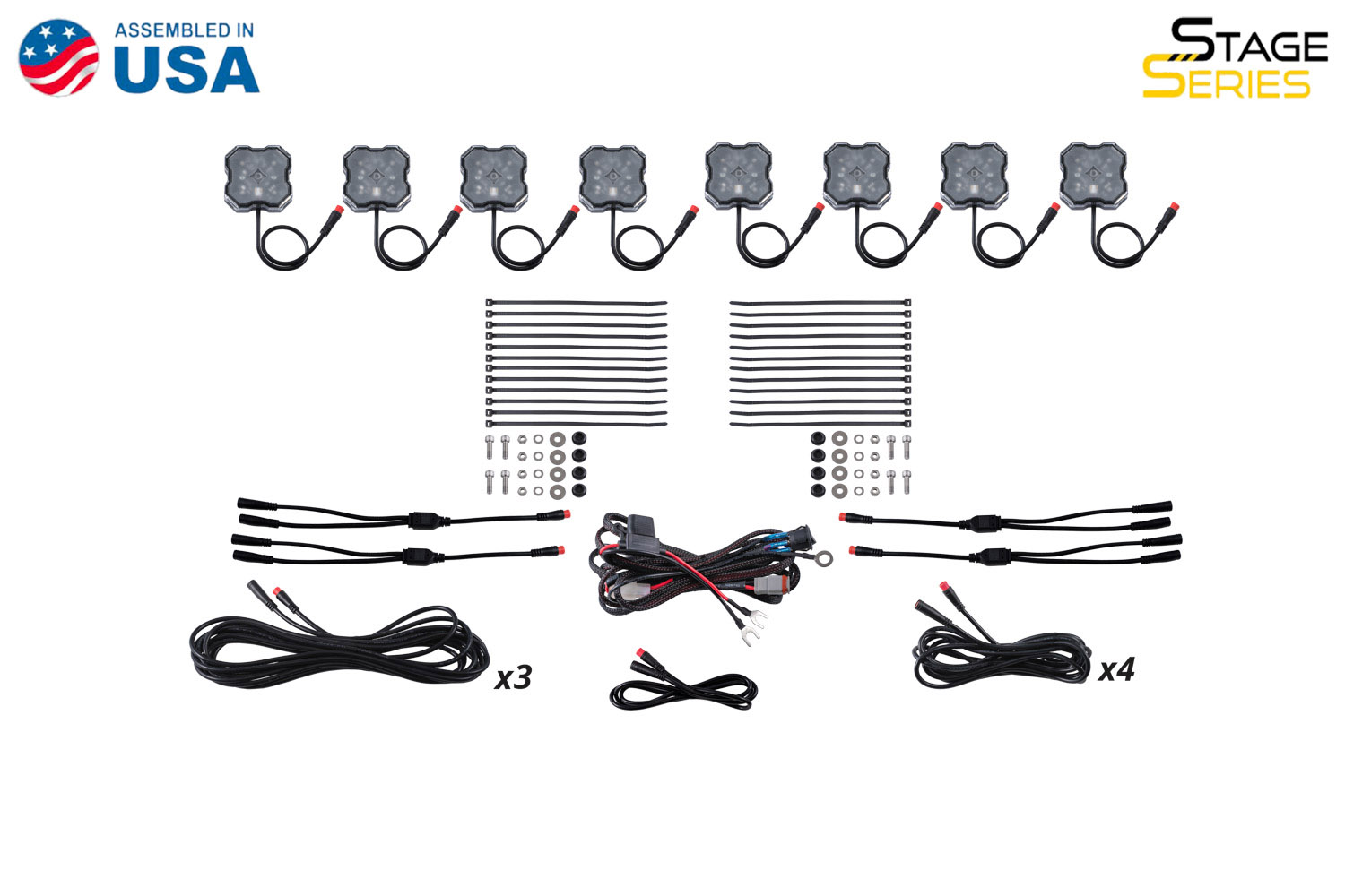 RGBW Rock Light Installer Magnet Mount Kit w/Controller (8-pack) - Image 8