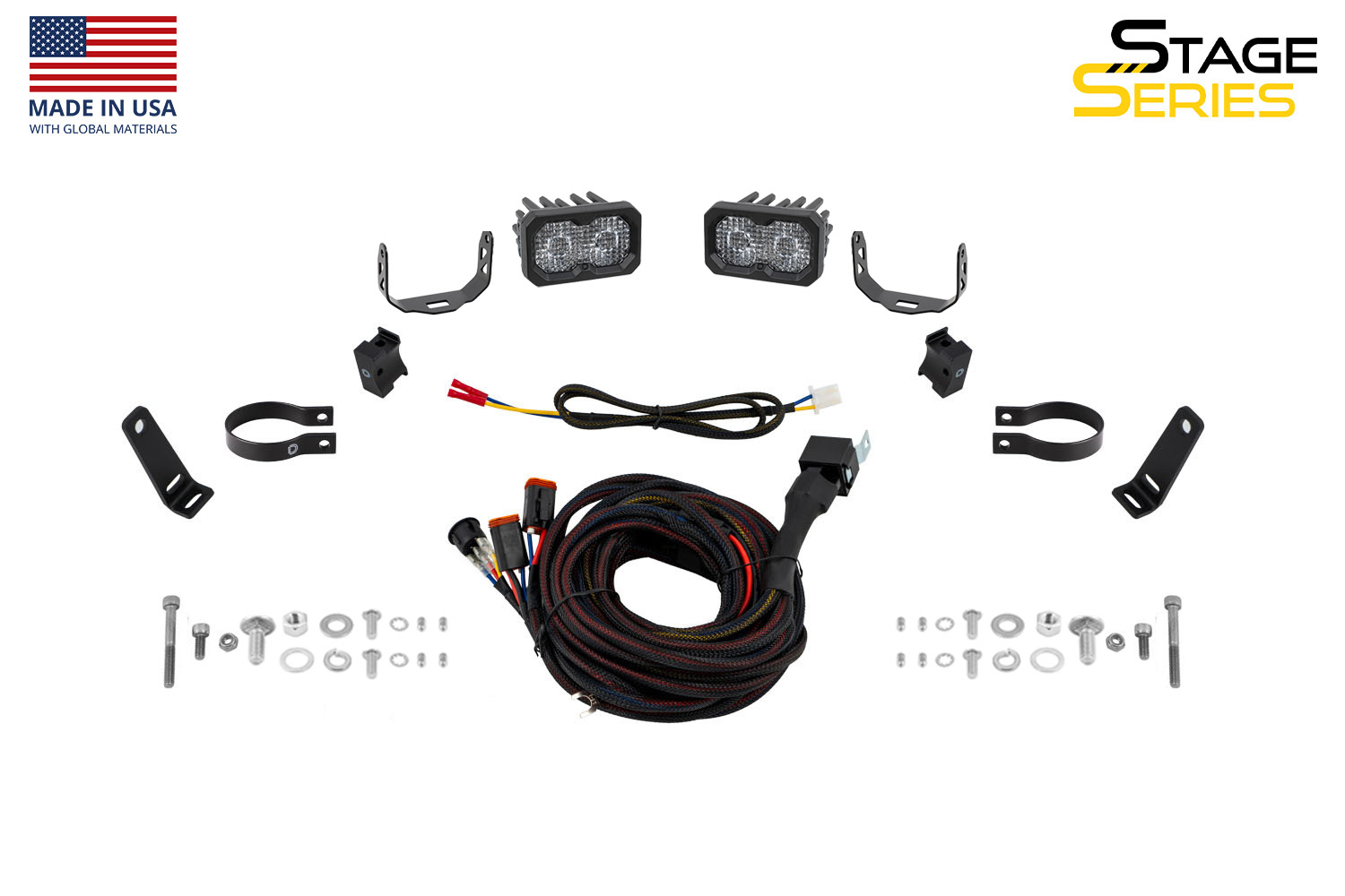 Stage Series 1.875 Inch Roll Bar Reverse Light Kit C2 2.0 Pro (pair) - Image 8