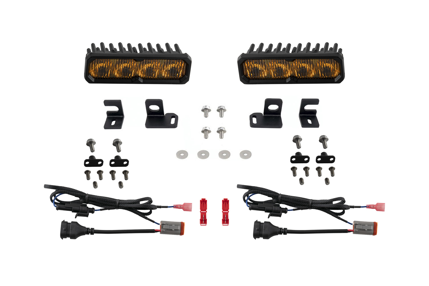Tacoma/4Runner Fog SS6 Sport LED Kit Yellow - Image 2