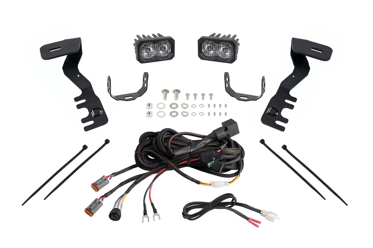C2 2.0 LED Ditch Light Kit for Toyota Tacoma/4Runner Pro White Combo/Driving - Image 2