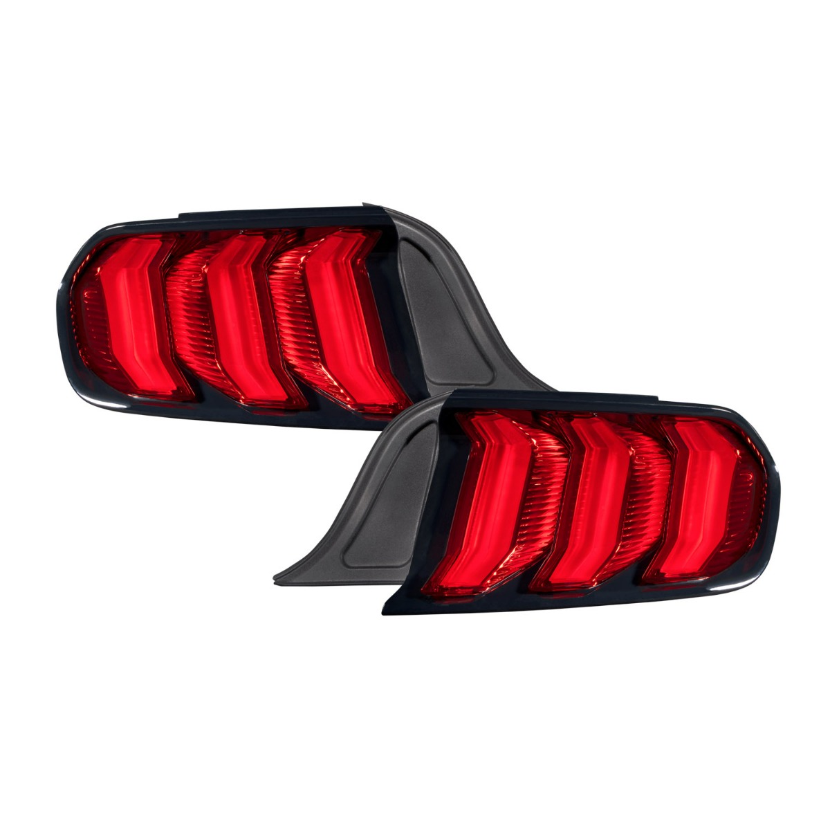 Form Lighting FL0008 Red LED Tail Lights For 2015-2022 Mustang
