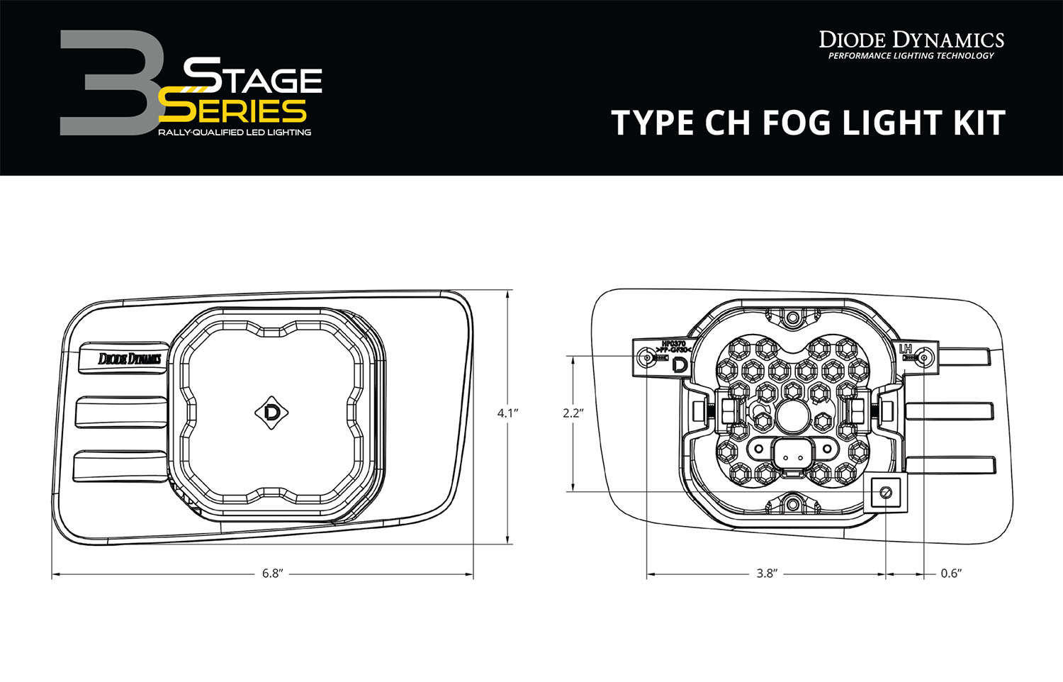 SS3 Max Type CH Kit ABL Yellow SAE Fog - Image 9