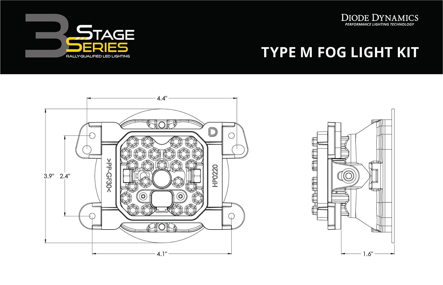 SS3 Max Type M Kit ABL White SAE Fog - Image 9