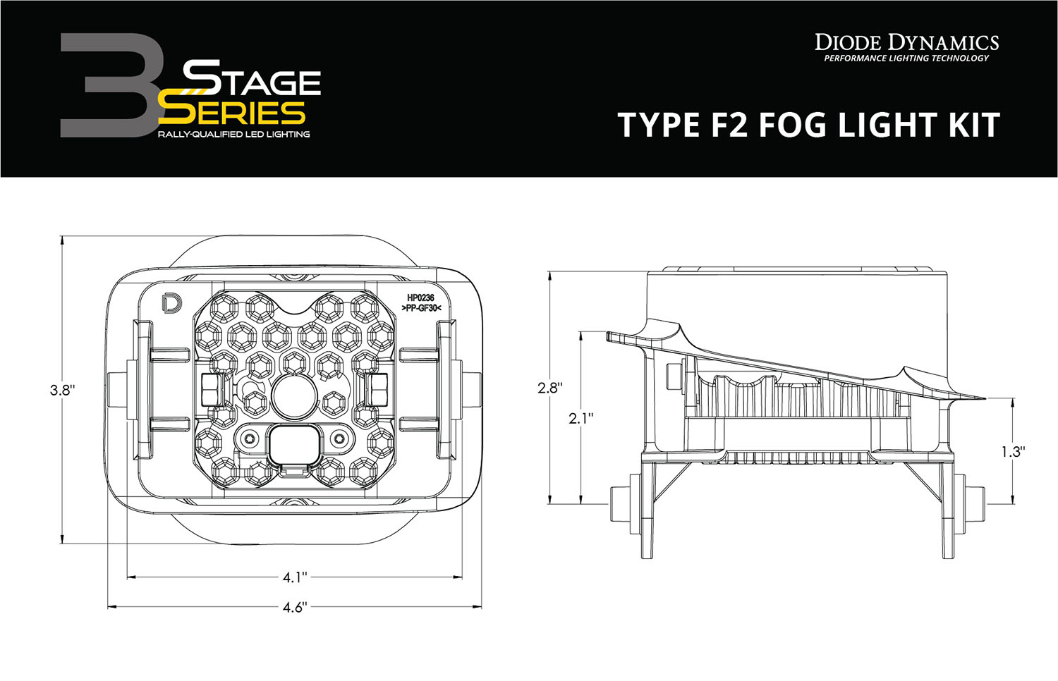 SS3 Max Type F2 Kit ABL White SAE Fog - Image 9