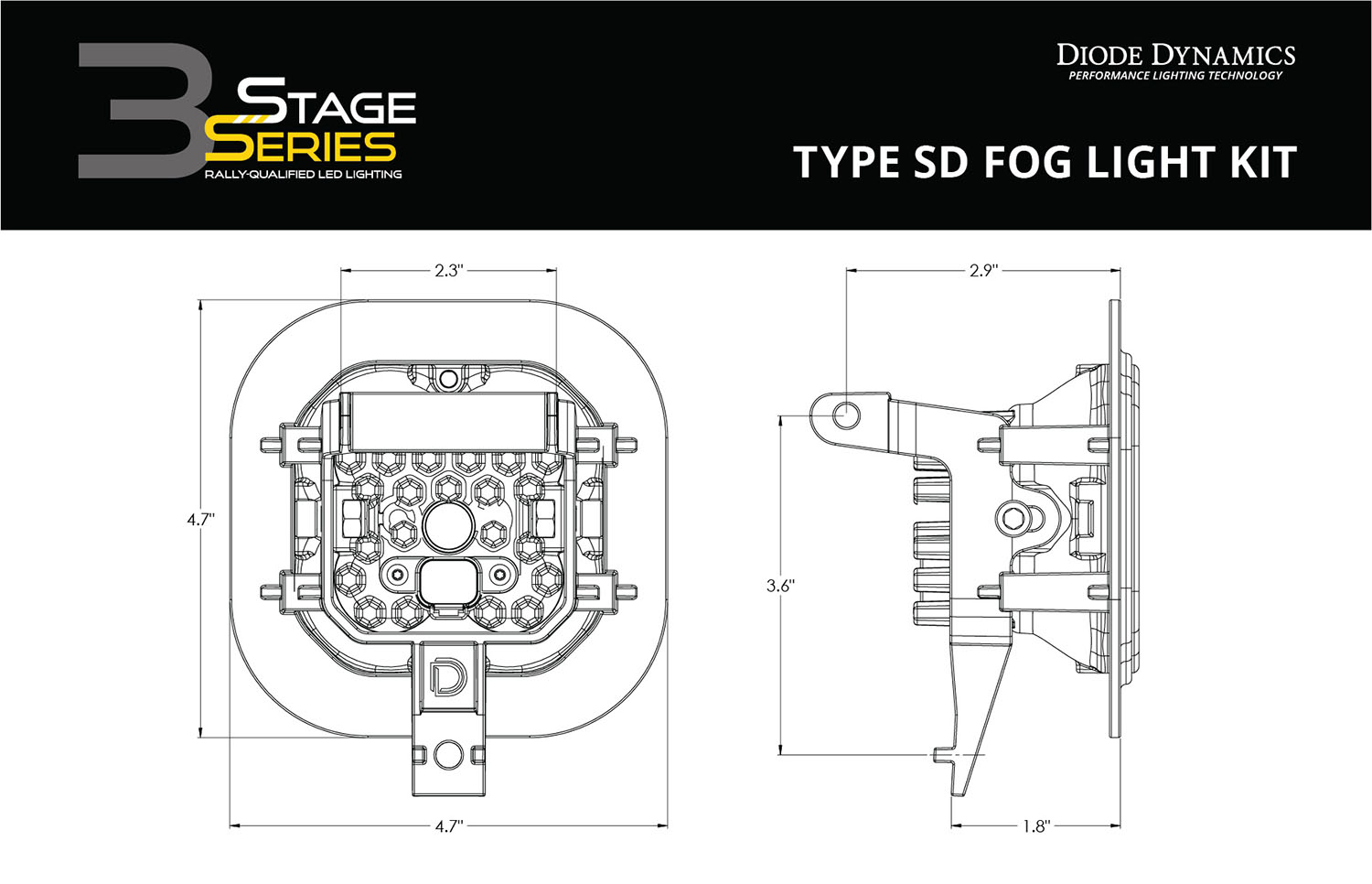 SS3 Max Type SD Kit ABL White SAE Fog - Image 9