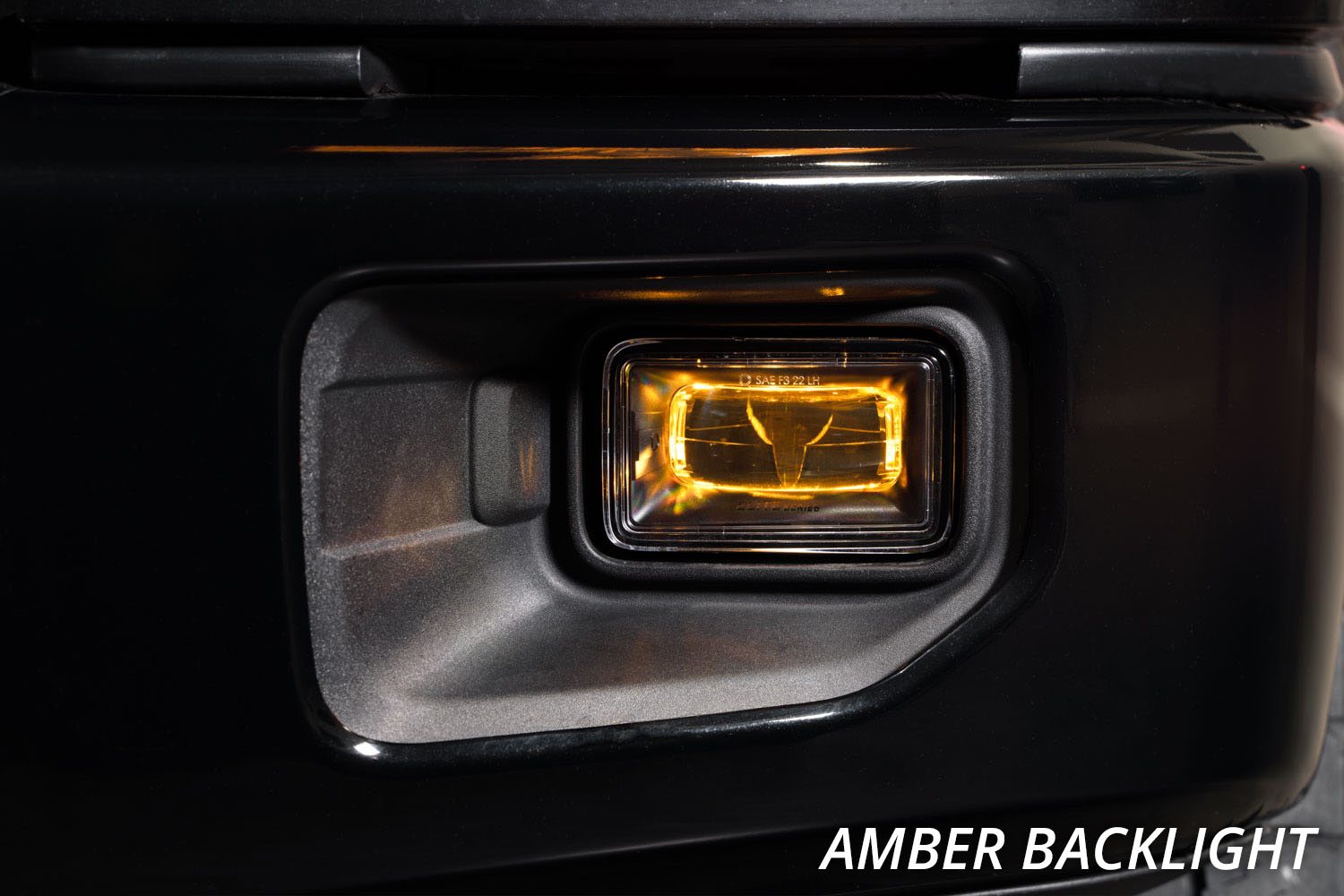 Amber Backlit Elite Series LED Ford Fog Light