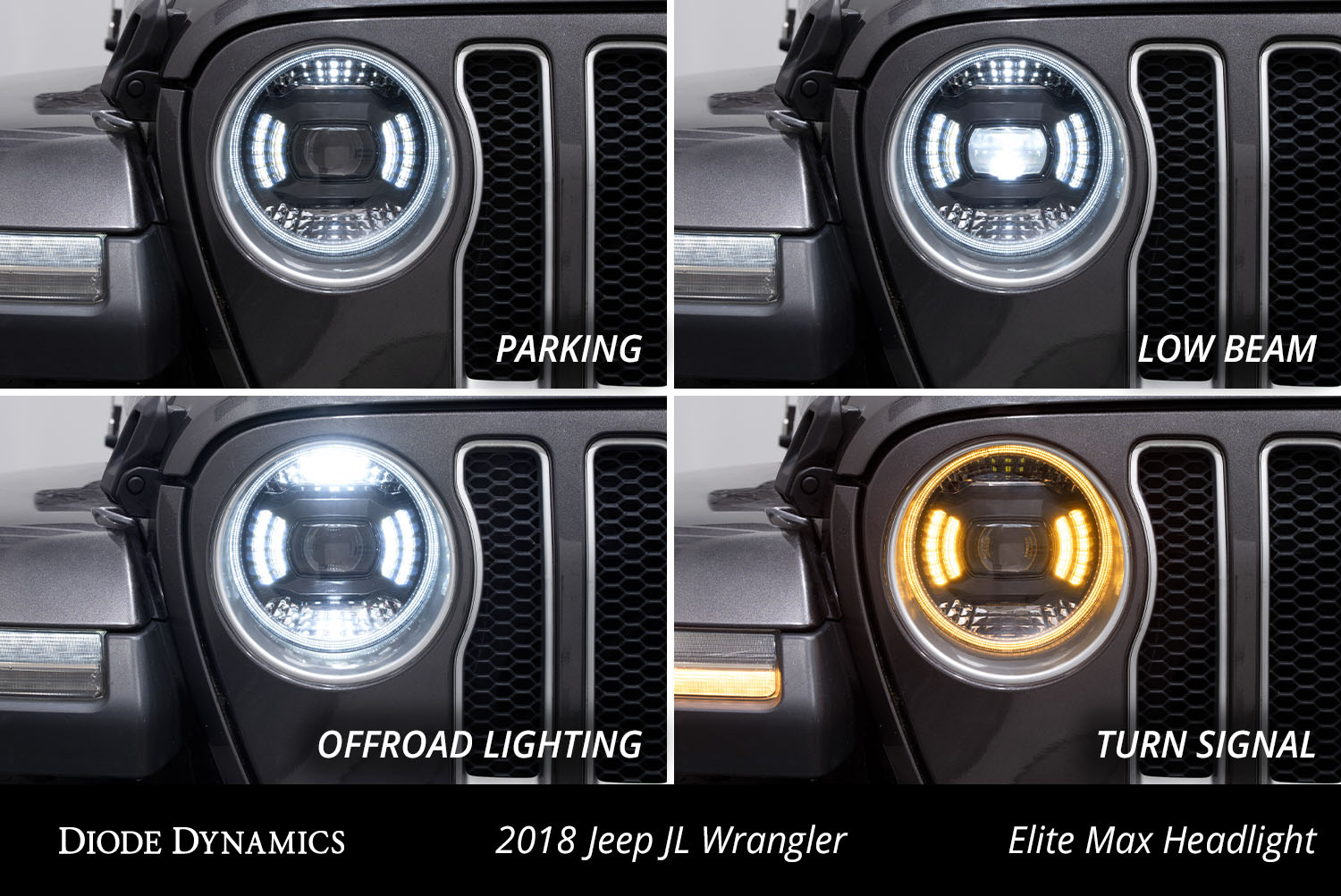 Jeep Headlight Functions Collage