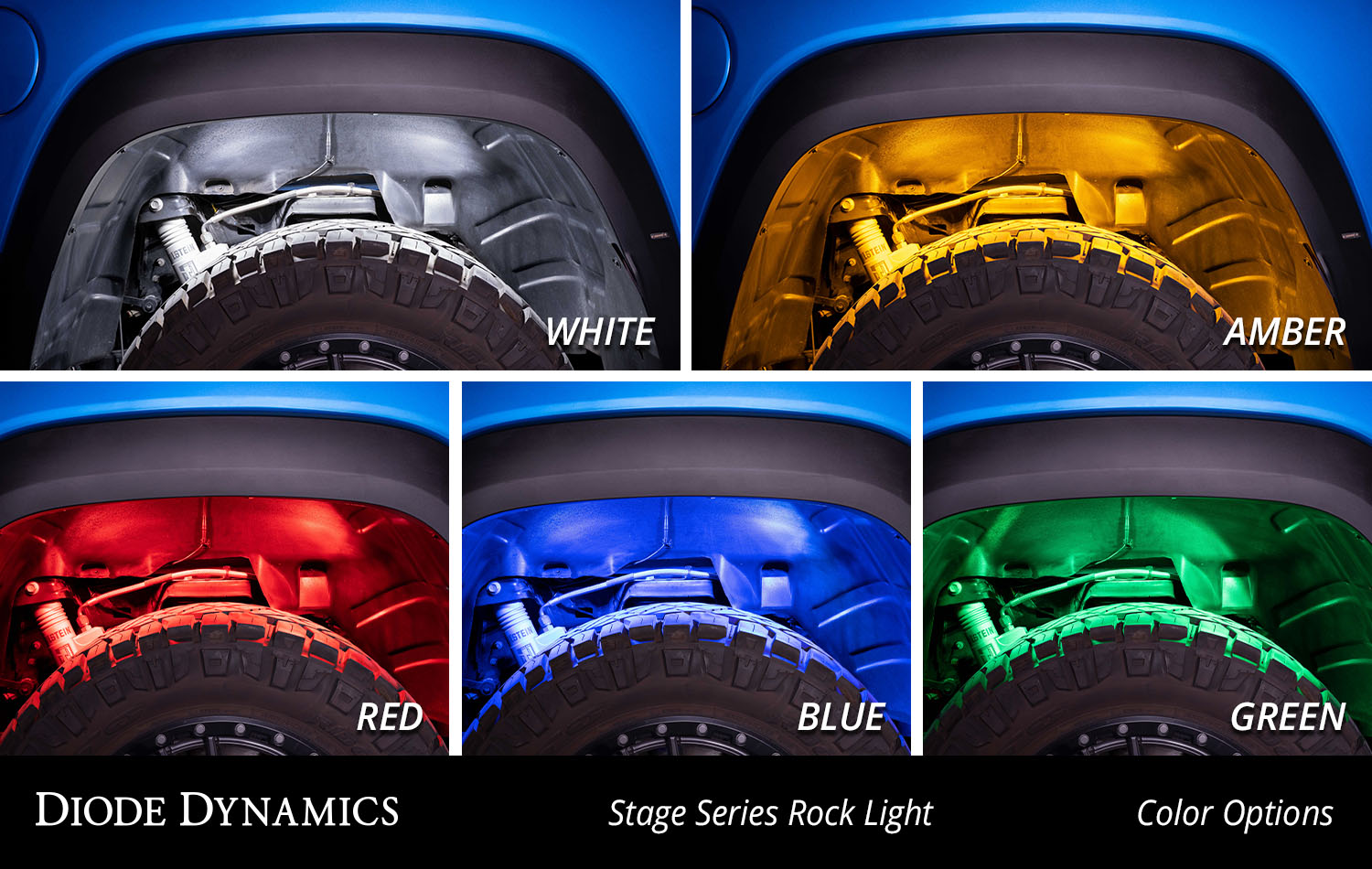 Stage Series Rock Lights for Trucks Colors