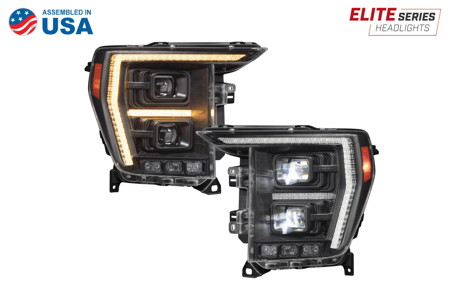 Elite Series Ford F-150 LED Headlights assembled in USA