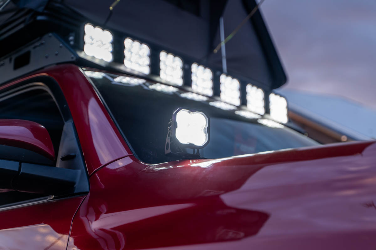 Stage Series Backlit Ditch Light kit on 2016 Toyota 4Runner Overlanding build