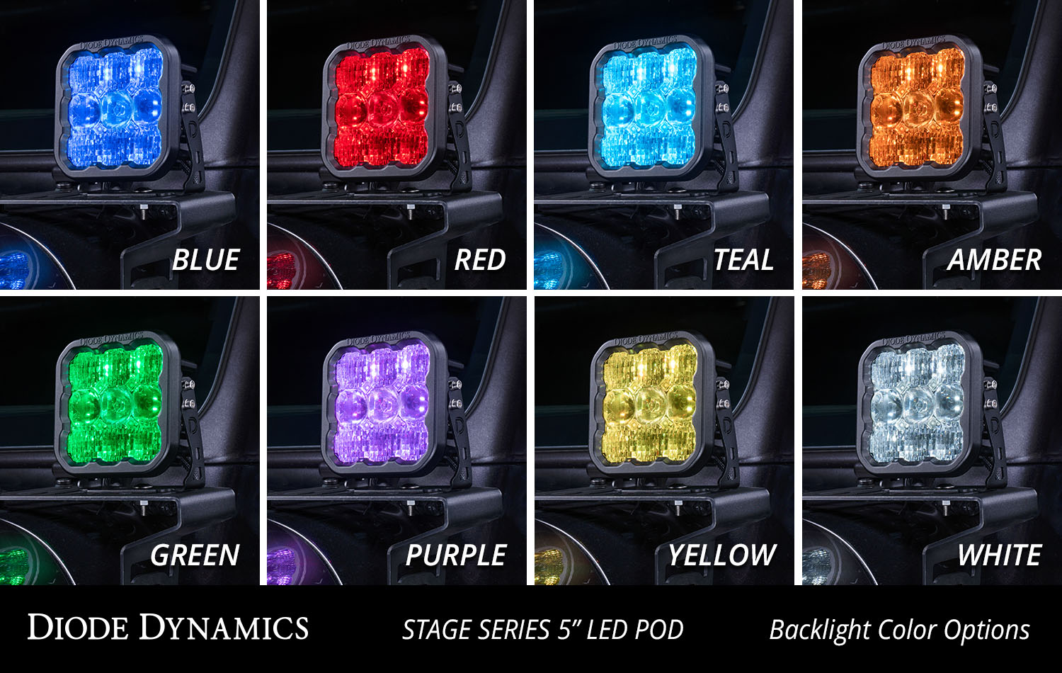 Light Bar for Jeep Wrangler Backlight colors