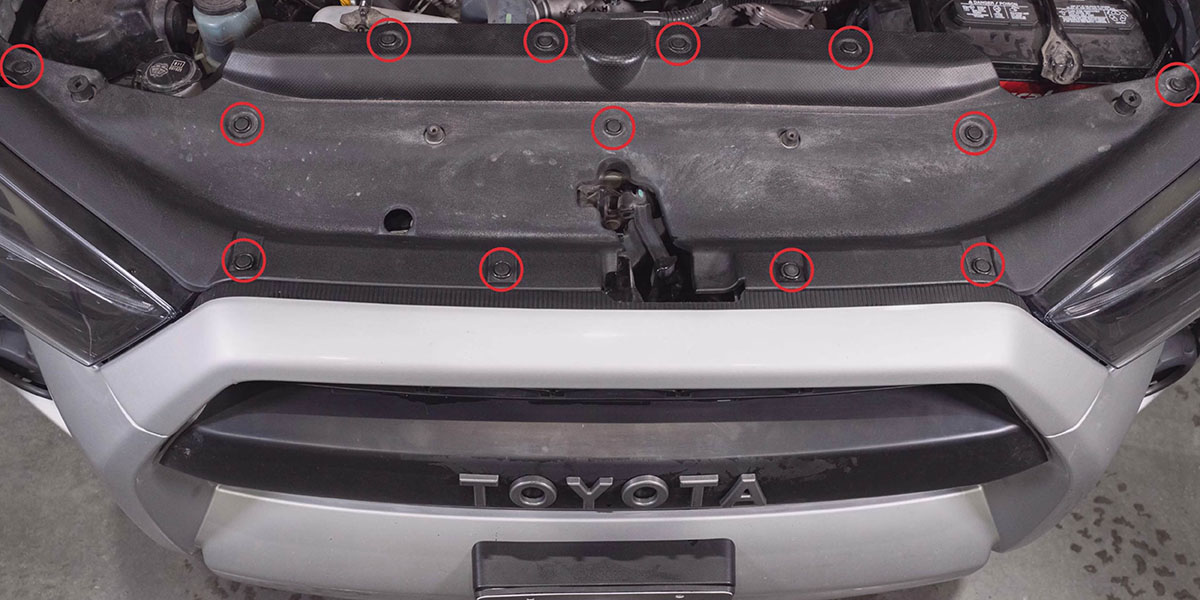 4Runner Core Support Trim Push Rivets Locations