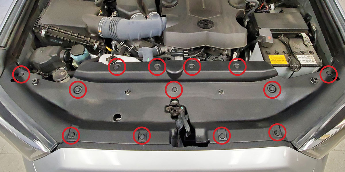 Toyota 4Runner SS6 SAE Light Bar Kit Installation Step 1
