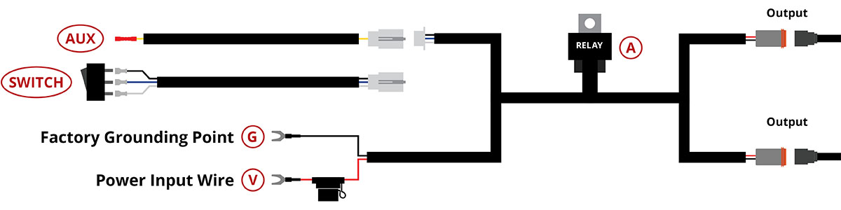 Toyota 4Runner SS6 SAE Light Bar Kit Installation Wiring Diagram